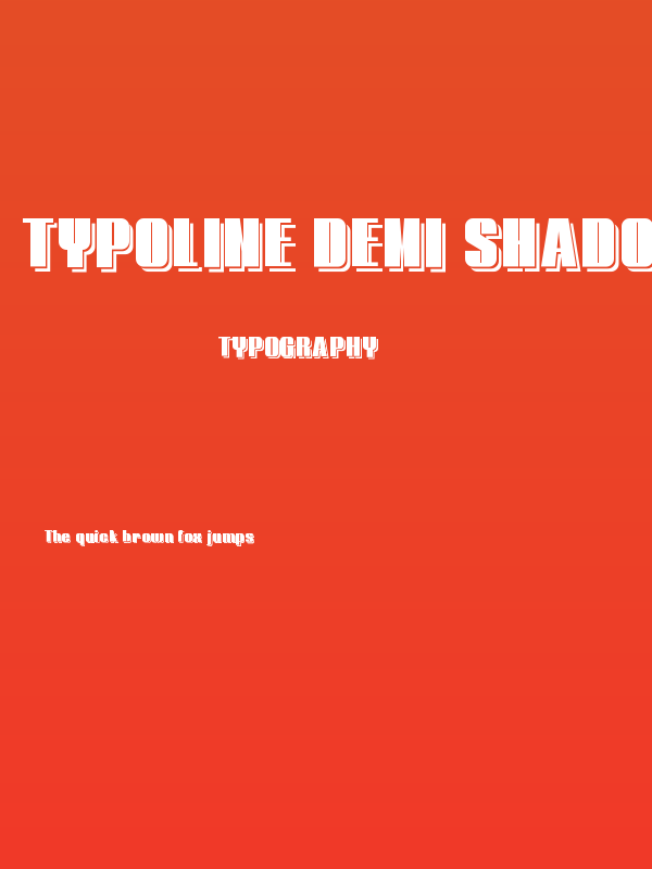 Typoline Demi Shadow Poster