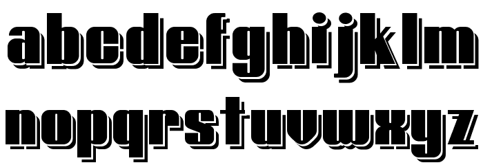 Typoline Demi Shadow Font LOWERCASE