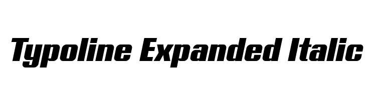 Typoline Expanded Italic Font