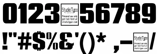 Typoline Expanded Fonte OUTROS PERSONAGENS