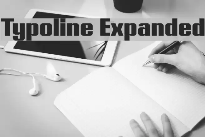Typoline Expanded Fonte examples