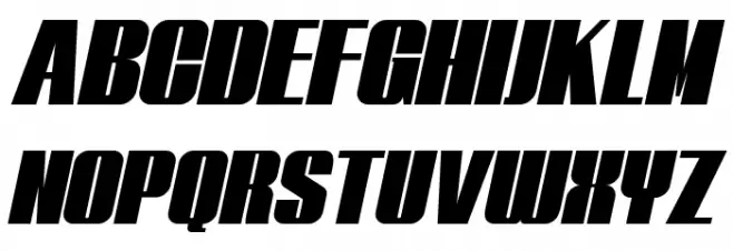 Typoline Italic Schriftart Groß