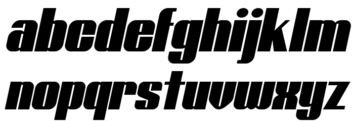 Typoline Italic Font LOWERCASE