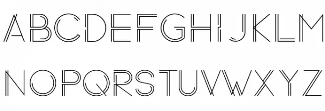 Typoliner-RW Light Fonte MAIÚSCULAS