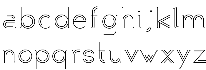 Typoliner-RW Light Font LOWERCASE