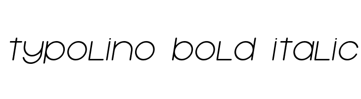 Typolino Bold Italic  font caratteri gratis