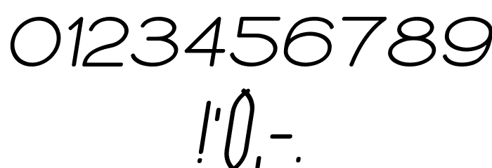 Typolino Bold Italic Font OTHER CHARS
