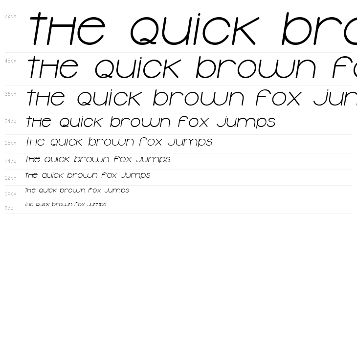 Typolino Bold Italic Waterfall