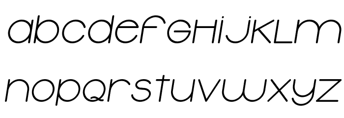 Typolino Bold Italic Font LOWERCASE