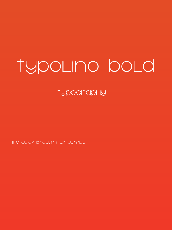 Typolino Bold Poster