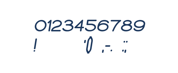 Typolino ExtraBold Italic Other Characters