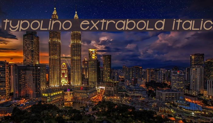 Typolino ExtraBold Italic Example 2