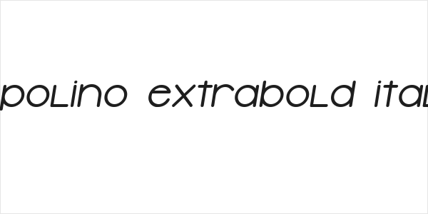 Typolino ExtraBold Italic Logo