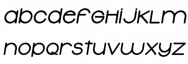 Typolino ExtraBold Italic 字体 小写