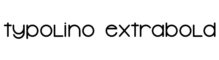 Typolino ExtraBold  Frei Schriftart Herunterladen