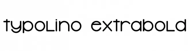 Typolino ExtraBold  नि: शुल्क फ़ॉन्ट्स डाउनलोड