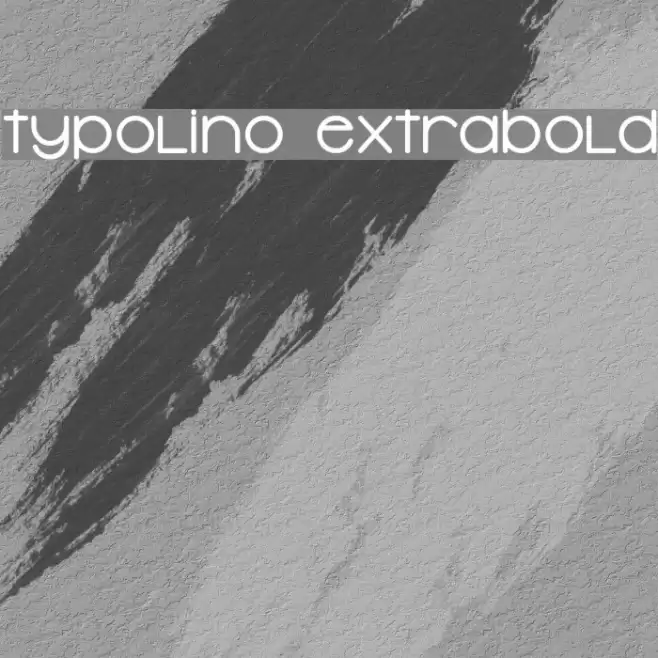 Typolino ExtraBold Font examples