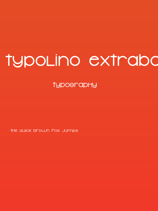 Typolino ExtraBold Poster