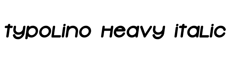 Typolino Heavy Italic  Free Fonts Download