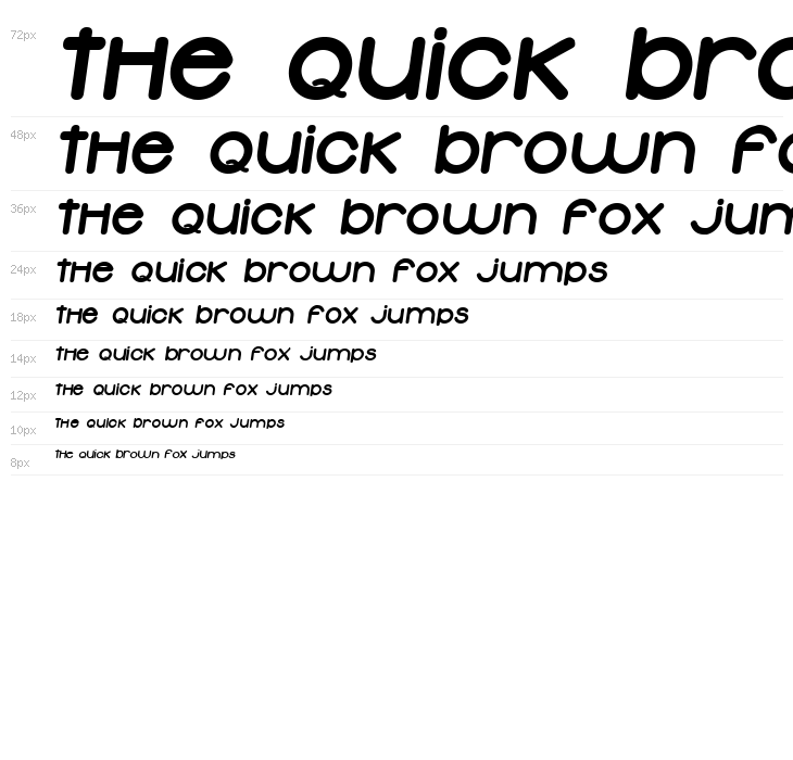 Typolino Heavy Italic Waterfall