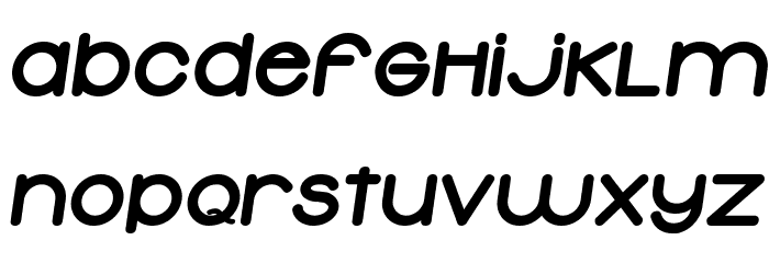 Typolino Heavy Italic Font LOWERCASE