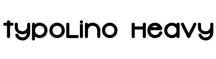 Typolino Heavy  免费字体下载
