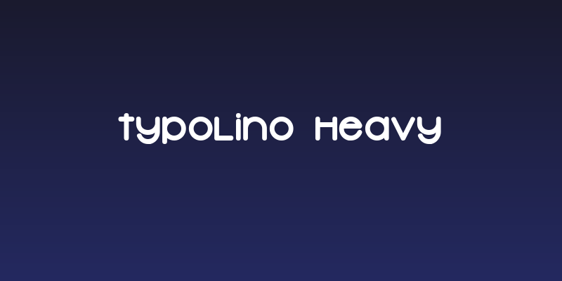 Typolino Heavy Social Header