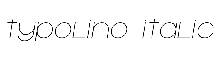 Typolino Italic  font caratteri gratis