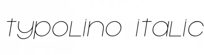 Typolino Italic  नि: शुल्क फ़ॉन्ट्स डाउनलोड