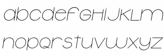 Typolino Italic Fonte MAIÚSCULAS