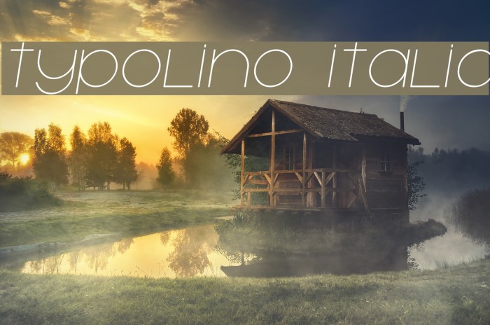 Typolino Italic Font examples