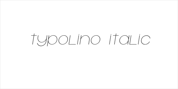 Typolino Italic Logo