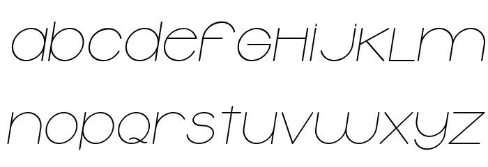 Typolino Italic Font LOWERCASE