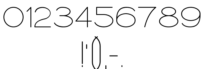 Typolino Regular Font OTHER CHARS