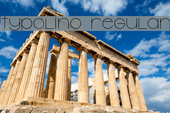 Typolino Regular Font examples