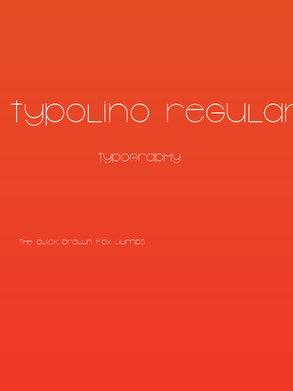 Typolino Regular Poster