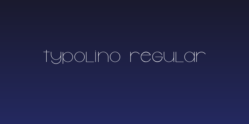 Typolino Regular Social Header