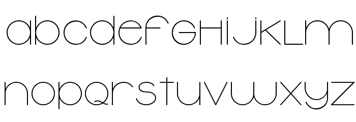 Typolino Regular Font LOWERCASE
