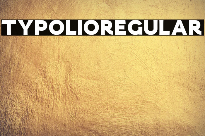 Typolio Regular Example 3