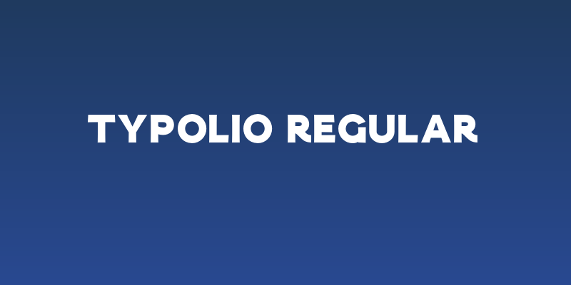 Typolio Regular Social Header