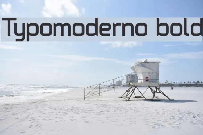 Typomoderno bold Example 2