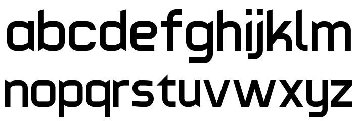 Typomoderno bold Font LOWERCASE