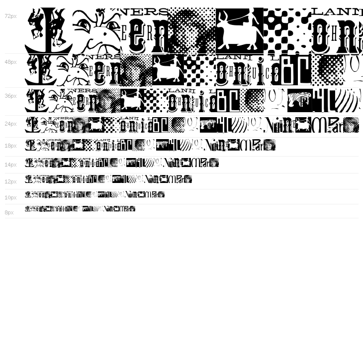 Typomolecule Waterfall