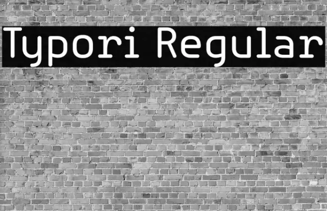 Typori Regular Font examples