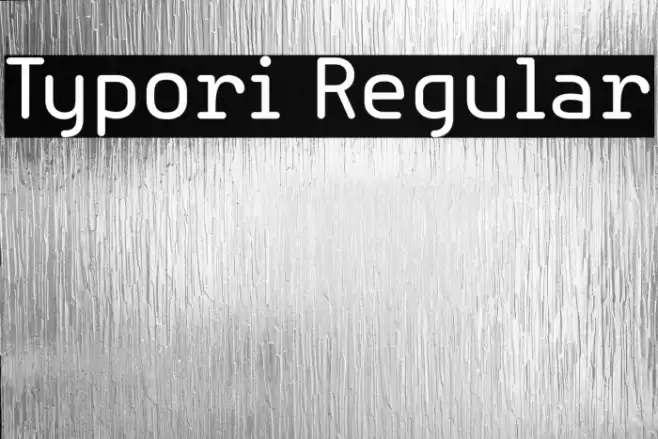 Typori Regular Font examples