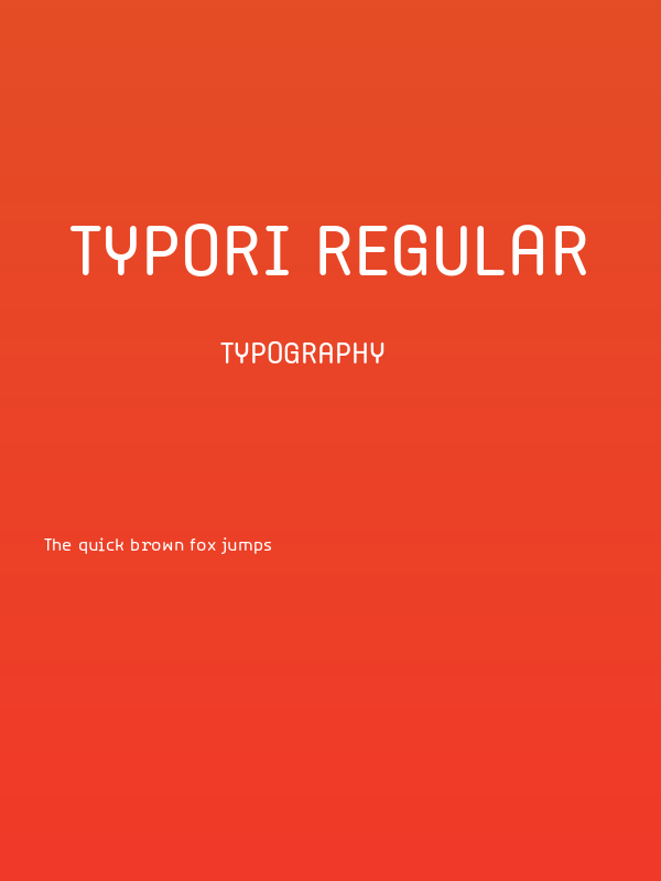 Typori Regular Poster