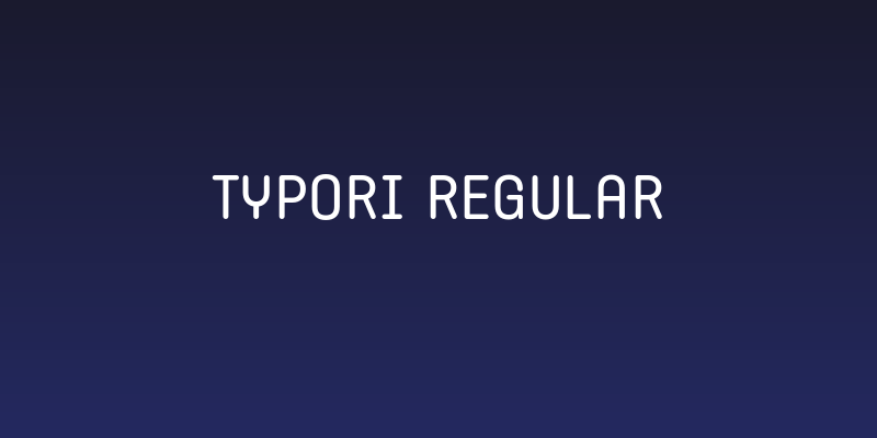 Typori Regular Social Header