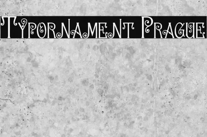 Typornament Prague Font examples
