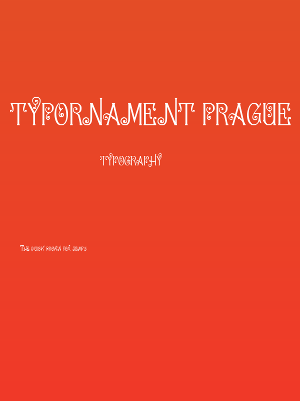 Typornament Prague Poster