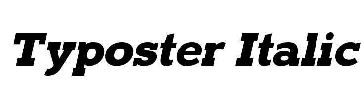 Typoster Italic Font